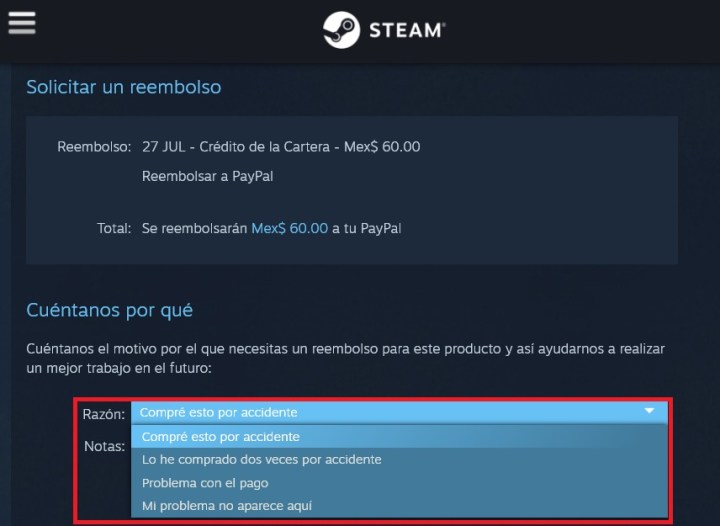 Cómo solicitar un reembolso en Steam - Digital Trends Español